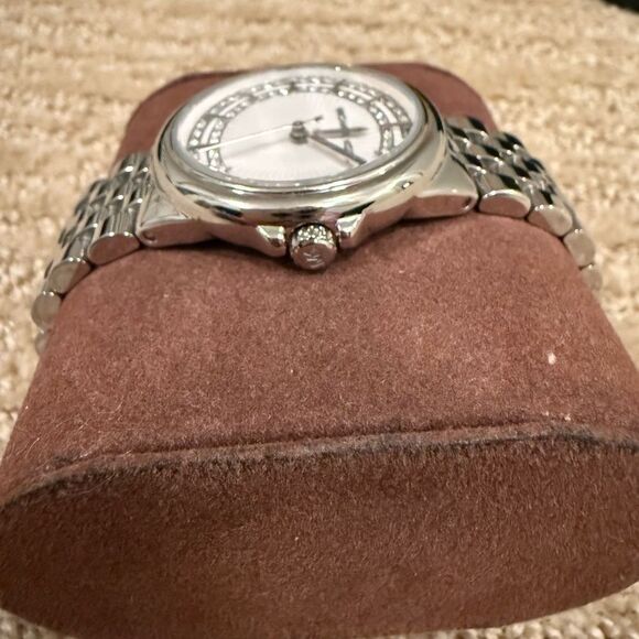 Michael Kors Women’s Silver Watch with Gems - Picture 4 of 6